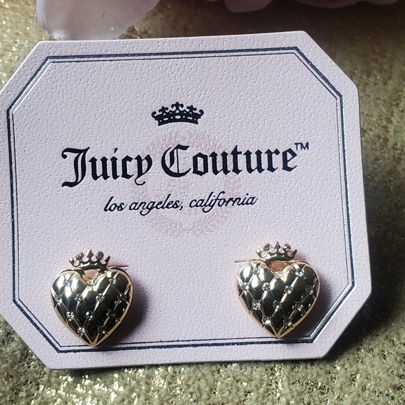 Juicy Couture Puffed Heart Earrings 👑 - Picture 3 of 10